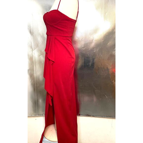 DB Studio Crepe Corset Sheath Formal Dress - Picture 4 of 10